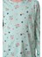Çiçek Desenli Yeşil Fitilli Çocuk Pijama Takımı 4