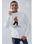 Baskılı Bisiklet Yaka Unisex Sweatshirt 1