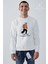 Baskılı Bisiklet Yaka Unisex Sweatshirt 2