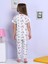 Denizatı Desenli Beyaz Pijama Takımı 4