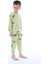 Dinozor Desenli Yeşil Çocuk Pijama Takımı 3
