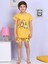 Ayıcık Desenli Şortlu Sarı Pijama Takımı 1