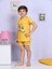 Ayıcık Desenli Şortlu Sarı Pijama Takımı 3