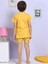 Ayıcık Desenli Şortlu Sarı Pijama Takımı 4