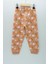 Tavşan Desen Iki Iplik Kiremit Renk Kız Çocuk Pijama Takım 3