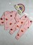 Çilek Desen Pembe Kız Çocuk Pijama Takım 1