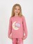 Minykids Ay Desen Gül Kurusu Kız Çocuk Pijama Takımı 4