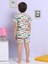 Araba Desenli Renkli Şort Pijama Takımı 3