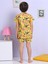 Hayvan Desenli Sarı Şortlu Pijama Takımı 3