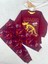 Dinozor Desen Bordo Erkek Çocuk Pijama Takım 2