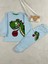 Dinozor Desen Mavi Erkek Çocuk Pijama Takım 1