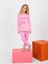 Kar Tanesi Desen Pembe Kız Çocuk Pijama Takım 1