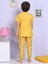 Ayıcık Desenli Sarı Pijama Takımı 4