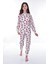 Minykids Sincap Desenli Beyaz Çocuk Pijama Takımı 1