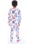 Dinozor Desen Beyaz Erkek Çocuk Pijama Takım 4