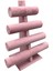 Yerli Üretim Süet Kumaş Pembe Renk Dört Kademeli 38/34 cm Bileklik-Saat Sergileme Standı 1