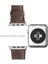 Apple Watch Slim Deri Kordon 42 ve 44 mm Uyumlu Pembe 5
