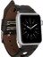 Apple Watch Deri Kordon 42 ve 44 mm Uyumlu Siyah 1