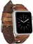Apple Watch Deri Kordon 42 ve 44 mm Uyumlu Taba 1