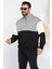 Erkek Dik Yaka Garnili Şardonlu Üç Iplik Sweatshirt 1