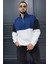 Erkek Dik Yaka Garnili Şardonlu Üç Iplik Sweatshirt 2