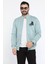 Erkek Nakışlı Fermuarlı Şardonlu Üç Iplik Sweatshirt 2