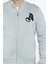 Erkek Nakışlı Fermuarlı Şardonlu Üç Iplik Sweatshirt 2