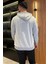Erkek Kapüşonlu Kanguru Cepli Baskılı Sweatshirt 3