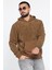 Erkek Kapüşonlu Kanguru Cepli Polar Sweatshirt 2