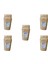 Muffin Kare Kağıt Kraft Desenli Sarı Kek Kalıbı - 50 Adetlik 5 Paket 1