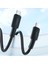 27W USB Type-C To Lightning iPhone iPad Silikon Hızlı Şarj ve Data Kablosu Siyah 2 Metre 2