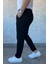 Erkek Bel Bağlamalı Kendinden Desenli Jogger Pantolon P-00013653 2