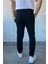 Erkek Bel Bağlamalı Kendinden Desenli Jogger Pantolon P-00013653 3