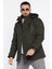 Erkek Kapüşonlu İçi Peluş Softshell Mont P-00013596 1