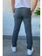 Kendinden Çizgi Desenli Erkek Bel Bağlamalı Jogger Pantolon P-00013652 3