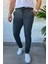 Bel Bağlama Detaylı Kendinden Desenli Jogger Erkek Pantolon P-00013650 1