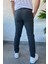 Bel Bağlama Detaylı Kendinden Desenli Jogger Erkek Pantolon P-00013650 3