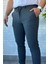 Bel Bağlama Detaylı Kendinden Desenli Jogger Erkek Pantolon P-00013650 4