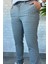 Erkek Kendinden Desenli Bel Bağlamalı Jogger Pantolon P-00013647 4