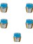 Muffin Kare Kağıt Mavi Altın Cupcake Kek Kalıbı - 25 Adetlik 5 Paket 1
