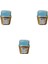 Muffin Kare Kağıt Mavi Puantiyeli Altın Cupcake Kek Kalıbı - 25 Adetlik 3 Paket 1