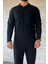Erkek Polo Yaka Keten Sweat Pantolon İkili Takım 4