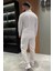 Erkek Polo Yaka Keten Sweat Pantolon İkili Takım 3