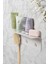 Modern Paslanmaz Metal Duş Rafı, Duş Düzenleyici, Banyo Rafı, Bayno Şampuanlık Beyaz 1