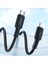 60W USB Type-C To Type-C Silikon Hızlı Şarj ve Data Kablosu Siyah 1 Metre 2