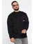 Yazı Baskılı Cepli Double Face Erkek Sweatshirt 2