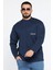 Yazı Baskılı Cepli Double Face Erkek Sweatshirt 1