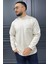 Yazı Baskılı Cepli Double Face Erkek Sweatshirt 1