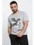 Calıfornıa Baskılı Bisiklet Yaka Erkek Tişört 1