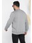 Erkek Yaka Yazı Baskılı Şardonlu Üç Iplik Sweatshirt 3